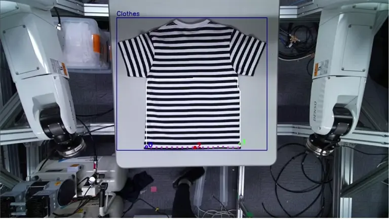 Garment keypoint detection in the Tohoku University project.
